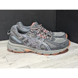 Asics Running Gel-Venture 6 Shoes Women's Size 7.5 Gray Coral T7G7N